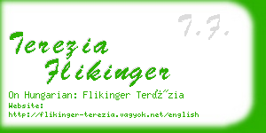 terezia flikinger business card